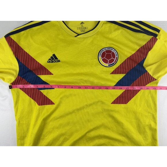 James 10 COLOMBIA 2018 2019 HOME FOOTBALL SHIRT SOCCER JERSEY ADIDAS XL - Picture 4 of 6